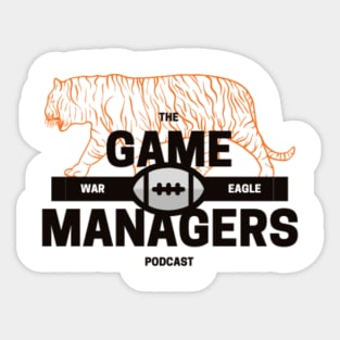 The Game Managers Podcast Auburn Sticker